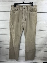 J Crew Corduroy Pants Mens 34x32 Brown Vintage Slim - £15.03 GBP