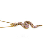 PILGRIM SKANDERBORG,Necklace With Genuine Crystals Made in Yellow Base m... - $35.63 CAD