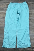 Lands End Women&#39;s Blue Wind Pants Size Large Pull-On Mesh Lined Elastic Waist - £14.80 GBP