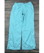 Lands End Women&#39;s Blue Wind Pants Size Large Pull-On Mesh Lined Elastic ... - £14.86 GBP