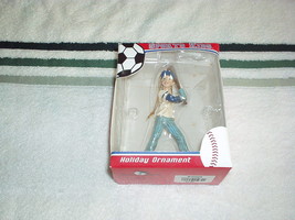 Kurt S. Adler Sports Kids Baseball Girl Ornament 4.5&quot; Figurine On Hanger - Rare - £10.21 GBP