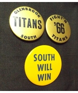 Glenbrook South High School (GBS) 1964-1966 Booster Pins (3) Buttons - £26.15 GBP