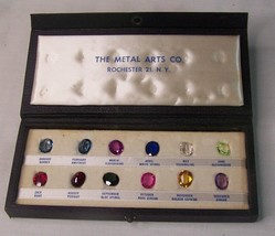 Vintage Metal Arts Advertising Gemstone Store Display Ruby Saphire+ Rochester Ny - £174.24 GBP