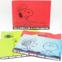 Peanuts Snoopy Charlie Brown Placards 10x13 Old Calendar Pages - £7.94 GBP