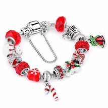 2018 Christmas Hop Sell European Style Bracelet Santa Claus Charm fit Di... - £10.03 GBP