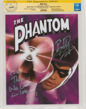 CGC SS Billy Zane SIGNED Publicity Photo The Phantom 1996 Movie + Quote &amp; Sketch - £201.57 GBP