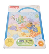 Vintage Little People Ocean 12 Piece Toy 11.5&quot; Puzzle Inlay - Fisher Price 2014 - £6.29 GBP