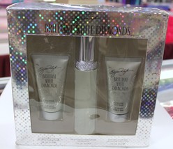 BRILLIANT WHITE DIAMONDS by ELIZABTH TAYLOR 3pcs Set for WOMEN, RARE - $37.99