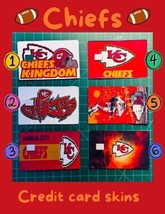 Chiefs Football Credit Debit Card Skins  - $3.75