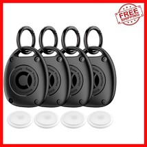 4-Pack Black AirTag Keychain Cases - All-Weather Protection &amp; Easy Attac... - $316.18 MXN