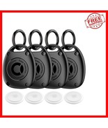 4-Pack Black AirTag Keychain Cases - All-Weather Protection &amp; Easy Attac... - $315.77 MXN