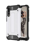 White Black Hybrid Case for Huawei P20 Phone - Heavy Duty Hard Cover USA... - $3.48