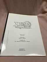 xena warrior princess TV Script “Destiny” By Robert Tapert - £27.24 GBP