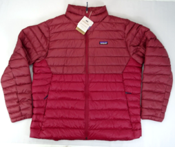 NWT Mens Patagonia Down Sweater Jacket Size XXL Wax Red Regular Fit New - $204.19