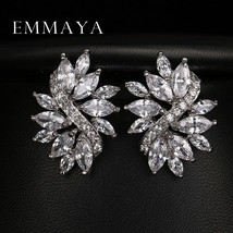 Emmaya Hot Sale Earrings Studs High Quality Marquise Cut Clear Color Cubic Zirco - £10.50 GBP