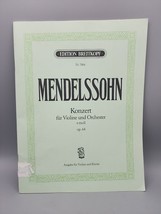 Edition Breitkope Mendelsson Konzert fur Violine und Orchester op.64 Sheet Music - £8.34 GBP