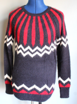 Women&#39;s Gap Blue/Red/White Alpine Fair Isle Wool Alpaca Blend Sweater ~S~ - £16.13 GBP