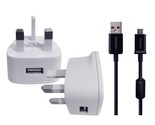 WALL CHARGER &amp; USB DATA SYNC CABLE For Lenovo IdeaTab A8-50 A5500 F/L Ta... - $10.13