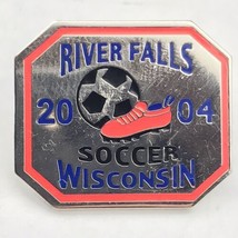 River Falls Soccer Wisconsin 2004 Metal Enamel Hat Lapel Pin Button Pinback - $9.95