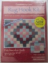 Caron Latch Hook Rug Patchworks Quilt Kit 18" x 27" Everything Included - $21.99