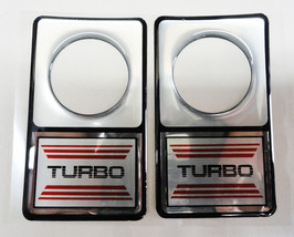 Vintage 80&#39;s 90&#39;s Automotive Door Lock Scratch Guard Accent Trim TURBO - $14.95