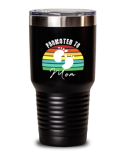 Mom Tumbler Promoted To Mom Black-T-30oz  - £25.61 GBP