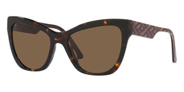 Versace VE4417U 535973 Sunglasses Havana Dark Brown Lens 56mm - £111.90 GBP