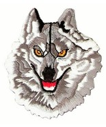 Back Patch Lone Wolf Head Big Grey Wild Animals Biker Motor Cycles MC Ra... - £25.65 GBP