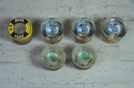 Lot of 5 Vintage Screw-In Electrical Fuses Eagle GE Buss - £10.94 GBP