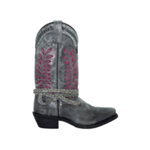 Laredo Women&#39;s Fern Cowgirl Boots Grey / Pink Size 10 - £85.88 GBP