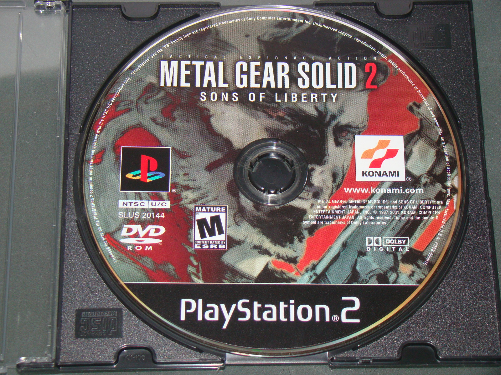 Playstation 2 - METAL GEAR SOLID 2 - SONS OF LIBERTY (Game Only