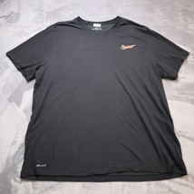 Nike Tee Shirt Dri Fit Adult XXL Black Casual Short Sleeve Athleticwear ... - £8.59 GBP