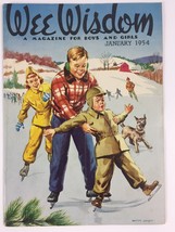 Happy New Year January 1954  Wee Wisdom Magazine Stories, Games, Songs Vintage - £11.04 GBP