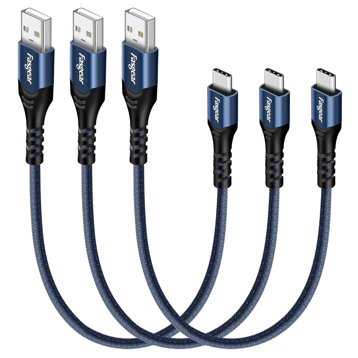 Primary image for Usb C Short Cable - 3 Pack 1Ft Fast Charging Braided Type C To Usb A Cord Compat