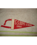 VINTAGE 1960 S.S. Boys League wool/felt Pennant - €17,19 EUR