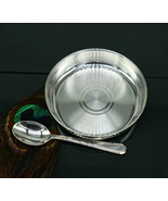 999sterling silver handmade silver plate tray with spoon,silver utensil ... - $350.50 CAD