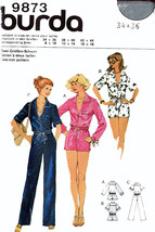 BURDA 9873 OOP JUMPSUIT/PLAYSUIT SEWING PATTERN SIZES 34 -36 LADIES - $12.98