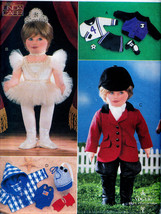 18&quot; Doll Riding Habit, Soccer, Swimmer, Ballerina Vogue 9528 Pattern  Oop Uncut - £18.36 GBP