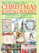 1986 Mccalls Christmas Knit Crochet Cpk Barbie Nutcracker Doll Ornaments Afghan - $12.98
