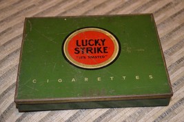 Vintage Lucky Strike Cigarette Tin Case &quot;Its Toasted&quot; Tobacco - £15.79 GBP