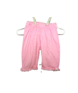 girl&#39;s plad BLOOMERS pink/white 2T 12&quot; long (L-4) - £2.99 GBP