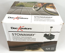 Deckorators Stowaway Hidden Deck Fasteners 525 Piece 206795 Covers 300SqFt - $100.00