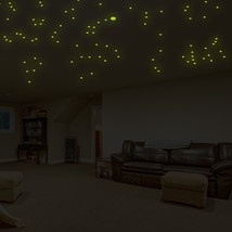 ( 197&quot; x 131&quot;) Glowing Vinyl Ceiling Decal Star Map / Glow in the Dark C... - £223.87 GBP