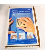 Vintage Stampers Choice Stamp Positioner Precise Placement clear tool Wi... - $17.00