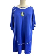 Nike Brasil Brazil CBF Blue Soccer Jersey Size Large - €25,48 EUR