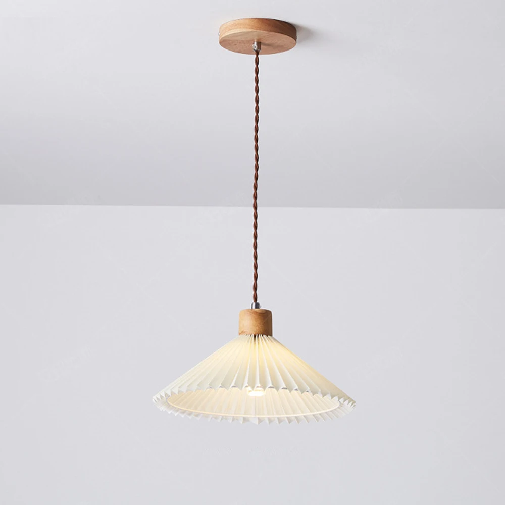  Pendant Lights Pleated Lampshade  E27 Base Hanging Lamps Dining Room Kitchen Is - £186.97 GBP