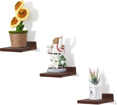Small Floating Shelf, 5 Inch Small Plant Wall Shelf, Set Of, Walnut, By ... - $557.89 MXN