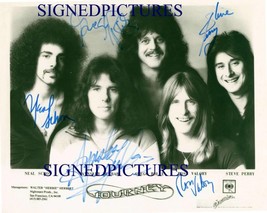 Journey Band Group Autograph Signed 8x10 Rp Promo Publicity Photo Steve Perry + - £14.94 GBP