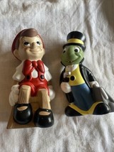 Pinocchio and Jiminy Cricket Statue Walt Disney Production 90&#39;s Vintage ... - £32.78 GBP