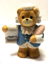 Enesco Lucy &amp; Me John Hancock American Declaration of Independence Bear Figurine - £11.87 GBP